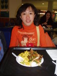 jennette with her chinese food