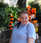 Cheryl, with Tigger, without waiting in line