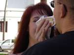 And it even looks like hes gonna eat it ;)