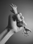 Hand grasp hand (BW)_2